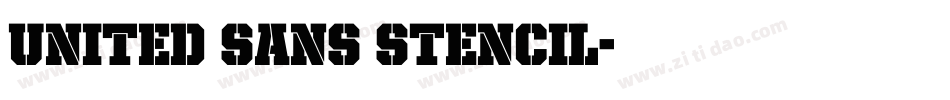 United Sans Stencil字体转换